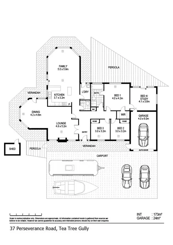 Floorplan of Homely house listing, 37 Perseverance Road, Tea Tree Gully SA 5091