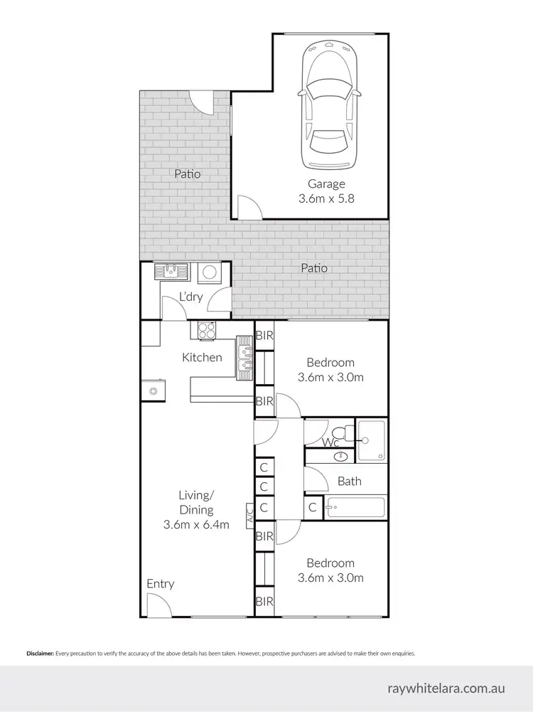 Floorplan of Homely house listing, 2/18 Hereford Drive, Belmont VIC 3216