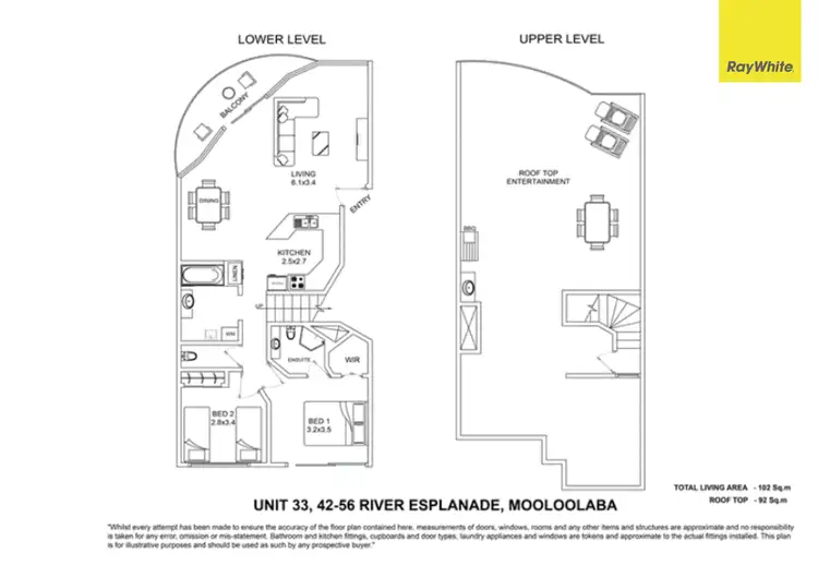 Floorplan of Homely unit listing, 33/56 River Esplanade, Mooloolaba QLD 4557