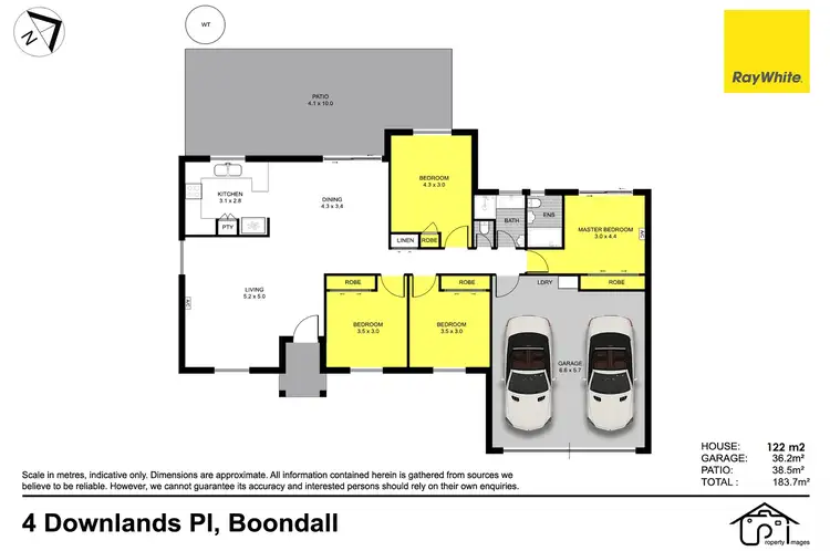 Floorplan of Homely house listing, 4 Downlands Place, Boondall QLD 4034