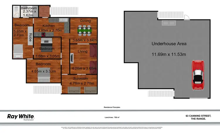 Floorplan of Homely house listing, 63 Canning Street, The Range QLD 4700
