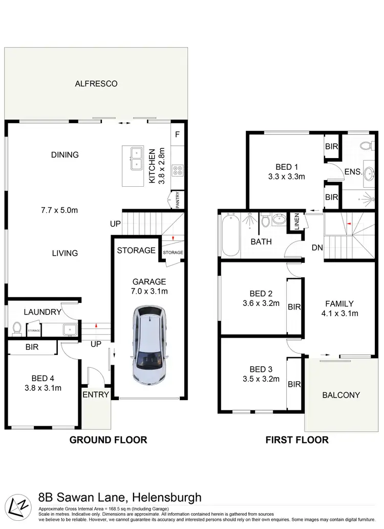 Floorplan of Homely semi-detached listing, 8B Sawan Lane, Helensburgh NSW 2508