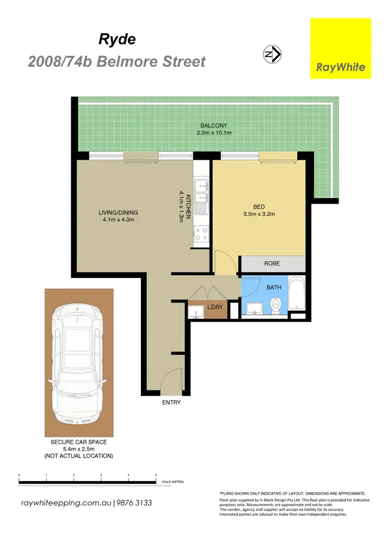 Floorplan of Homely apartment listing, 2008/74B Belmore Street, Ryde NSW 2112