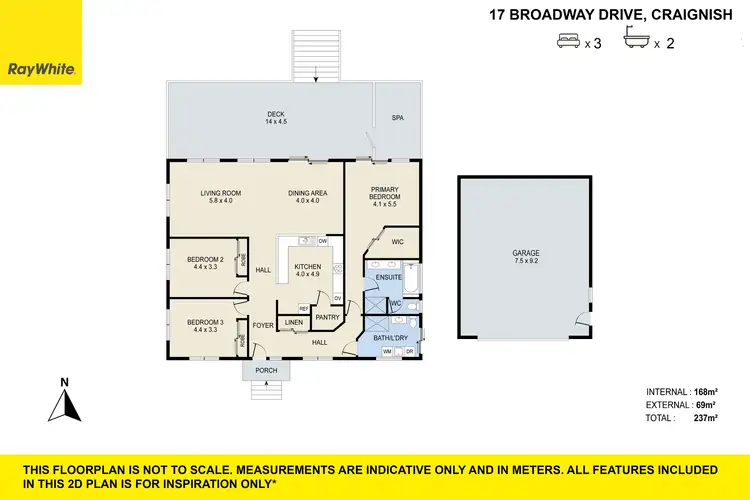 Floorplan of Homely house listing, 17 Broadway Drive, Craignish QLD 4655
