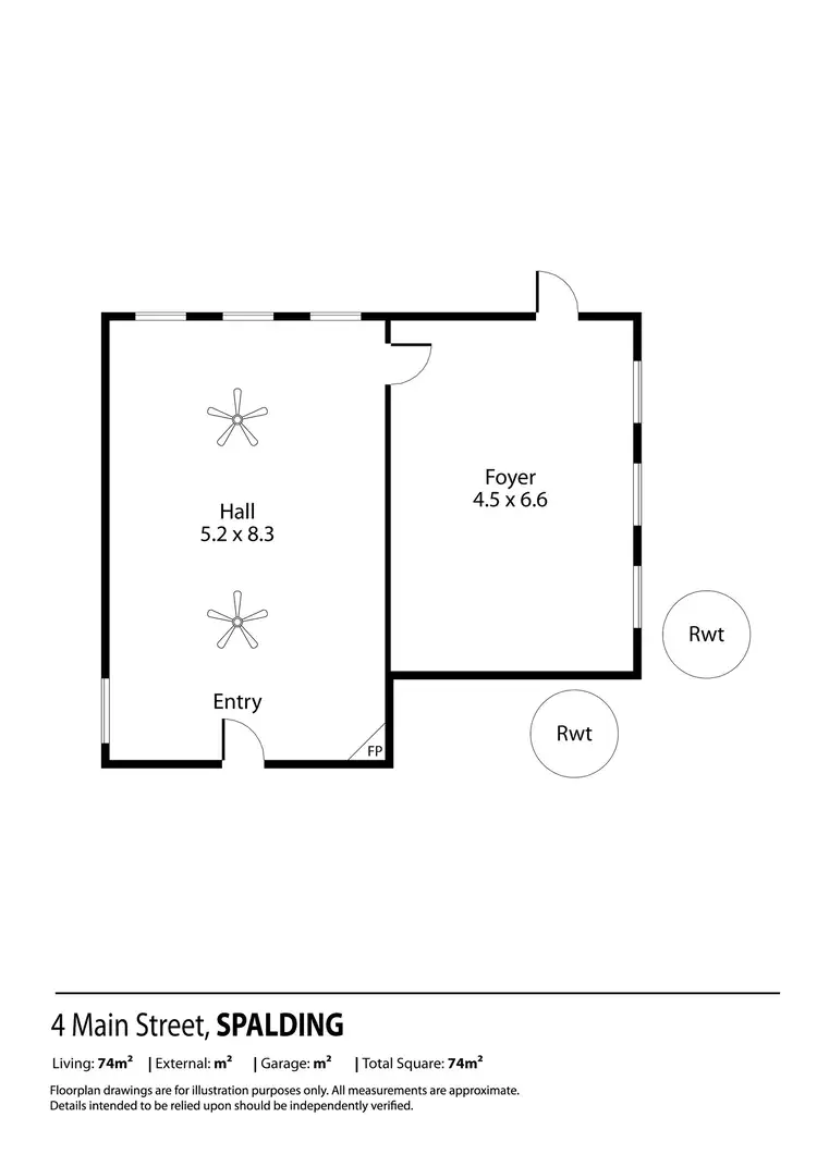 Floorplan of Homely house listing, 4 Main Street, Spalding SA 5454