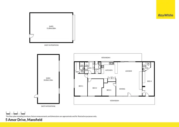 Floorplan of Homely house listing, 5 Amor Drive, Mansfield VIC 3722