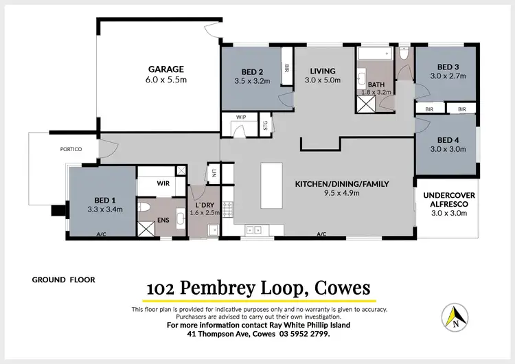 Floorplan of Homely house listing, 102 Pembrey Loop, Cowes VIC 3922