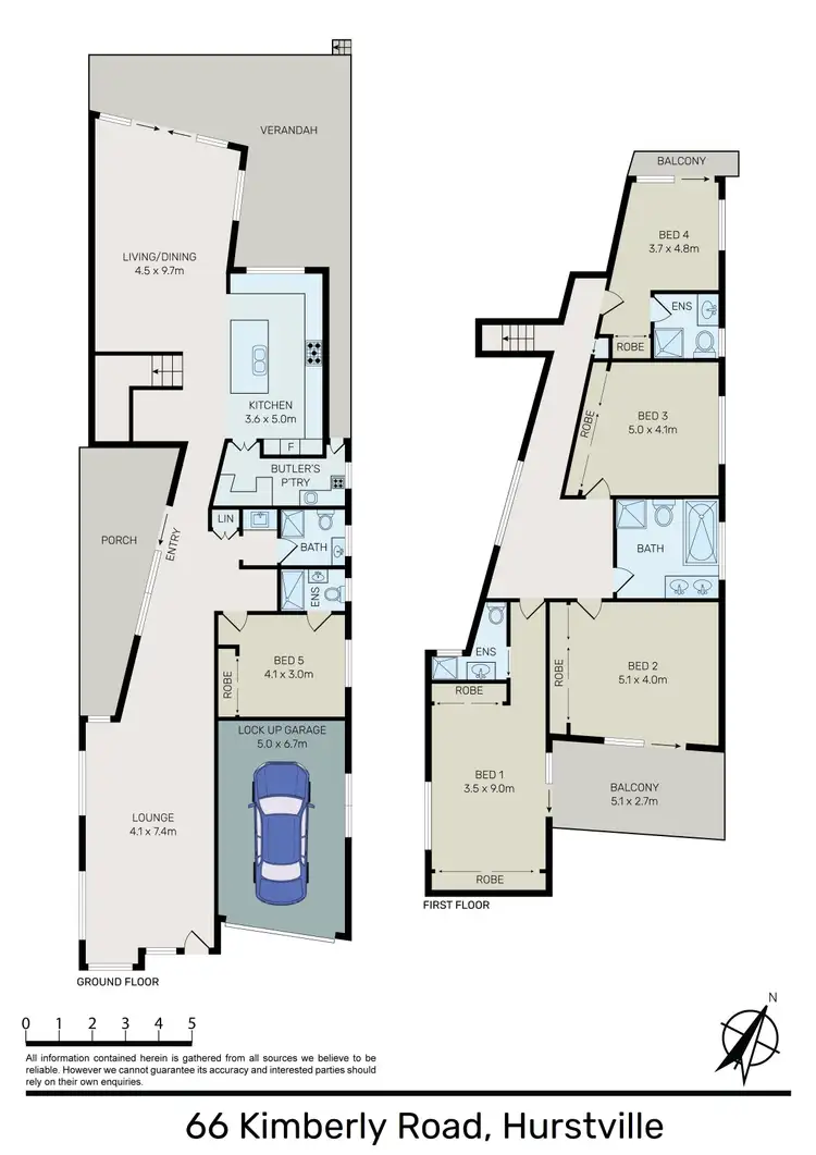 Floorplan of Homely house listing, 66 Kimberley Road, Hurstville NSW 2220