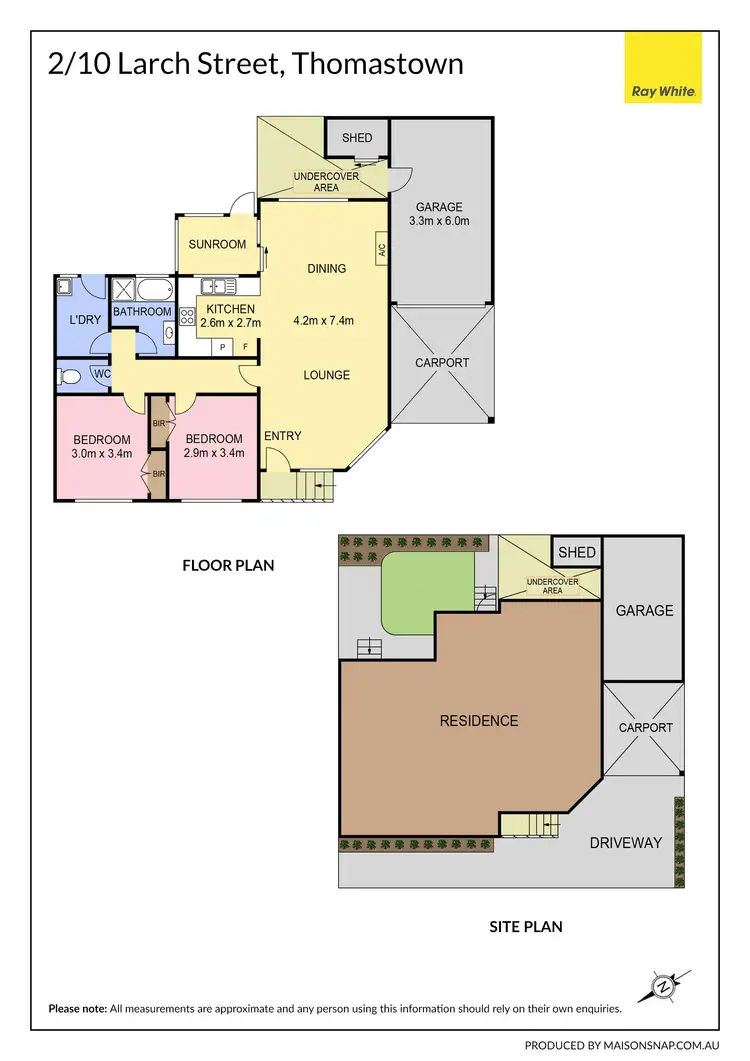 Floorplan of Homely unit listing, 10A Larch Street, Thomastown VIC 3074