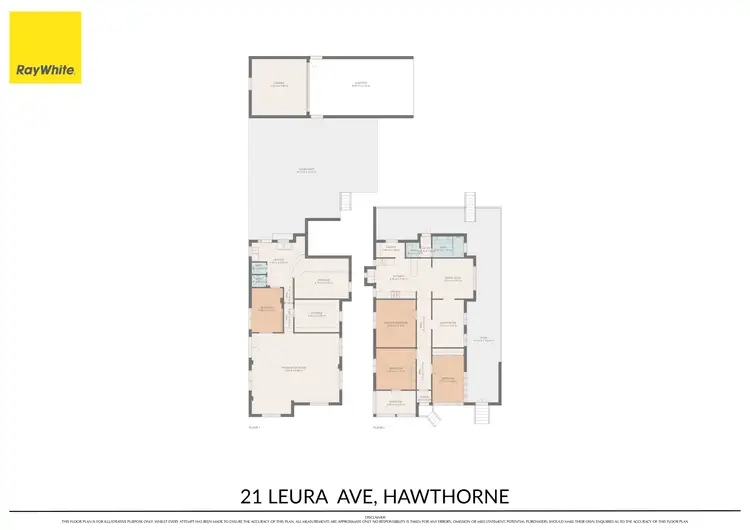 Floorplan of Homely house listing, 21 Leura Avenue, Hawthorne QLD 4171