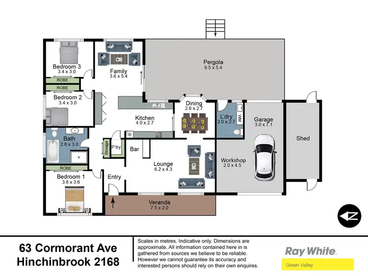 Floorplan of Homely house listing, 63 Cormorant Avenue, Hinchinbrook NSW 2168