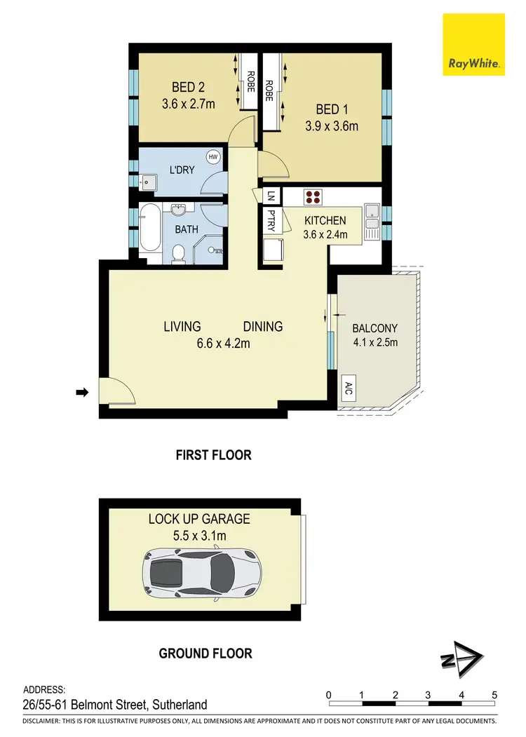 Floorplan of Homely unit listing, 26/55-61 Belmont Street, Sutherland NSW 2232