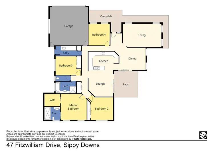 Floorplan of Homely house listing, 47 Fitzwilliam Drive, Sippy Downs QLD 4556