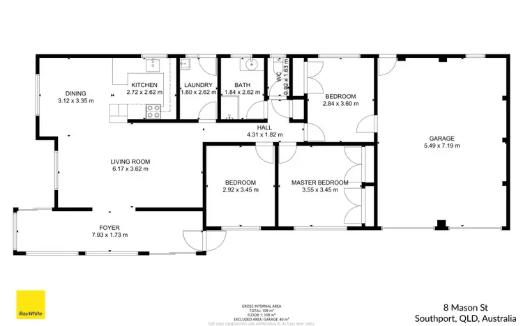 Floorplan of Homely house listing, 8 Mason Street, Southport QLD 4215