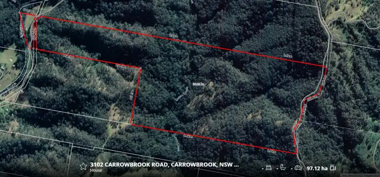 Floorplan of Homely rural property listing, 3102 Carrowbrook Road, Carrowbrook NSW 2330