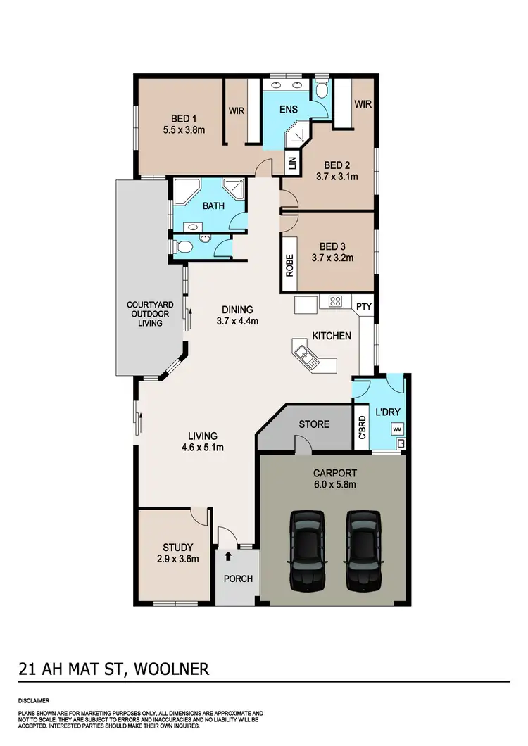 Floorplan of Homely house listing, 21 Ah Mat Street, Woolner NT 820
