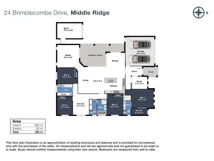 Floorplan of Homely house listing, 24 Brimblecombe Drive, Middle Ridge QLD 4350