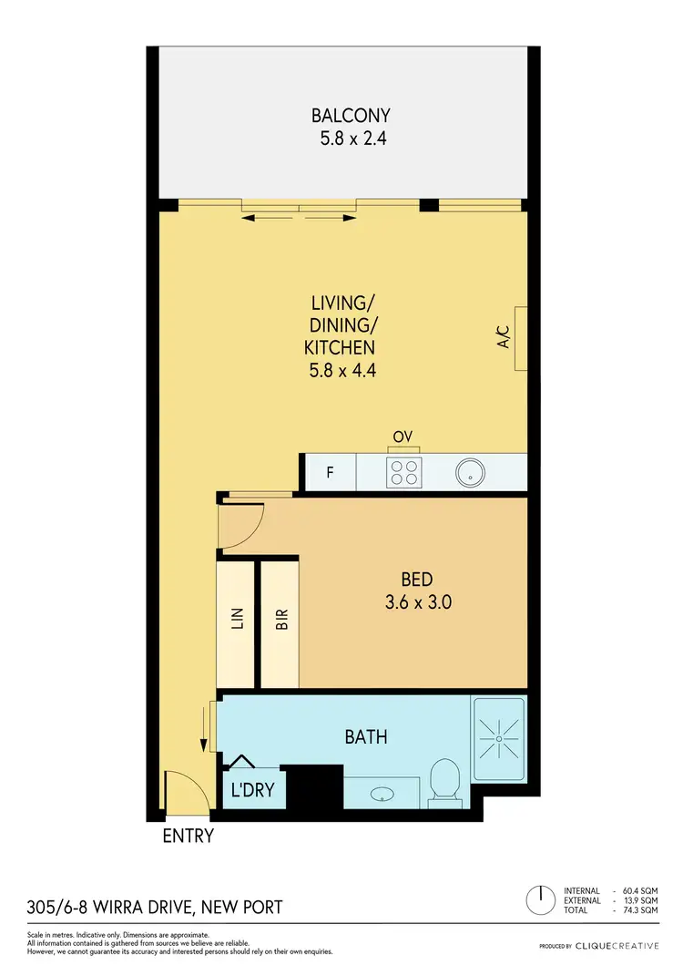 Floorplan of Homely house listing, 305/6-8 Wirra Drive, New Port SA 5015