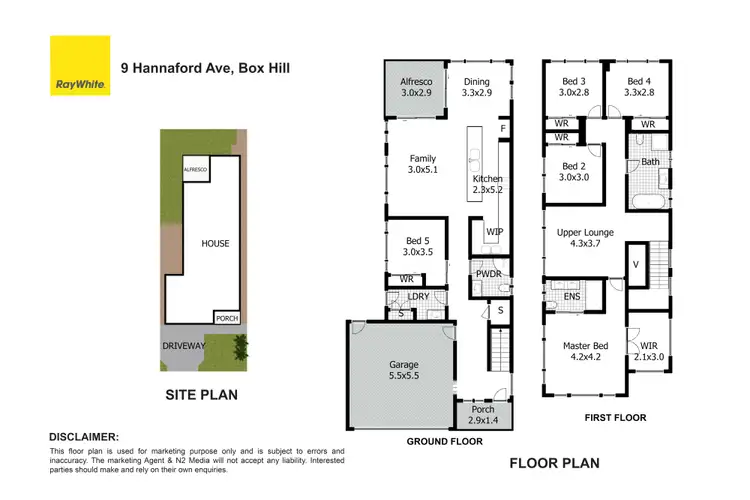 Floorplan of Homely house listing, 9 Hannaford Avenue, Box Hill NSW 2765