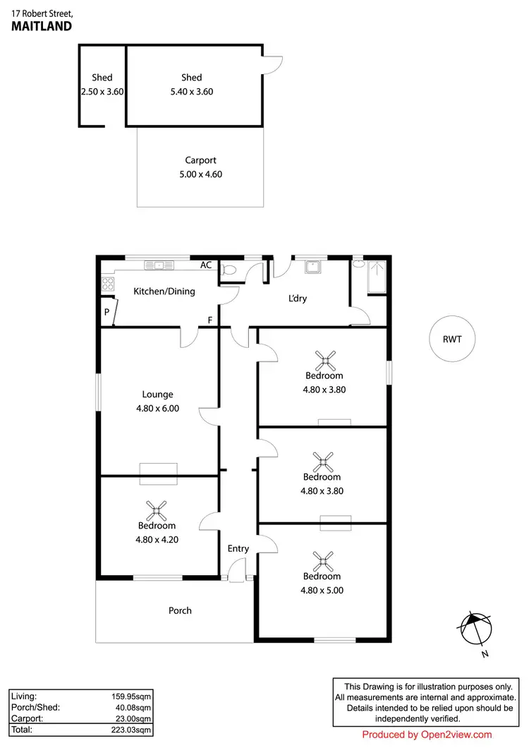 Floorplan of Homely house listing, 17-21 Robert Street, Maitland SA 5573