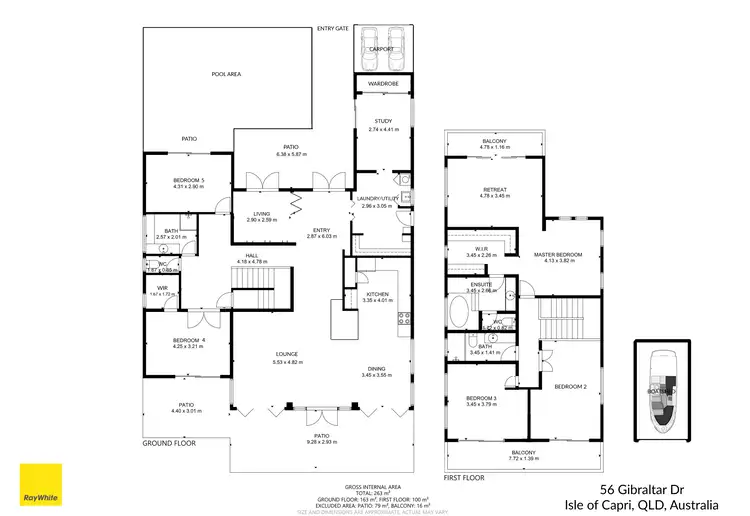 Floorplan of Homely house listing, 56 Gibraltar Drive, Isle Of Capri QLD 4217