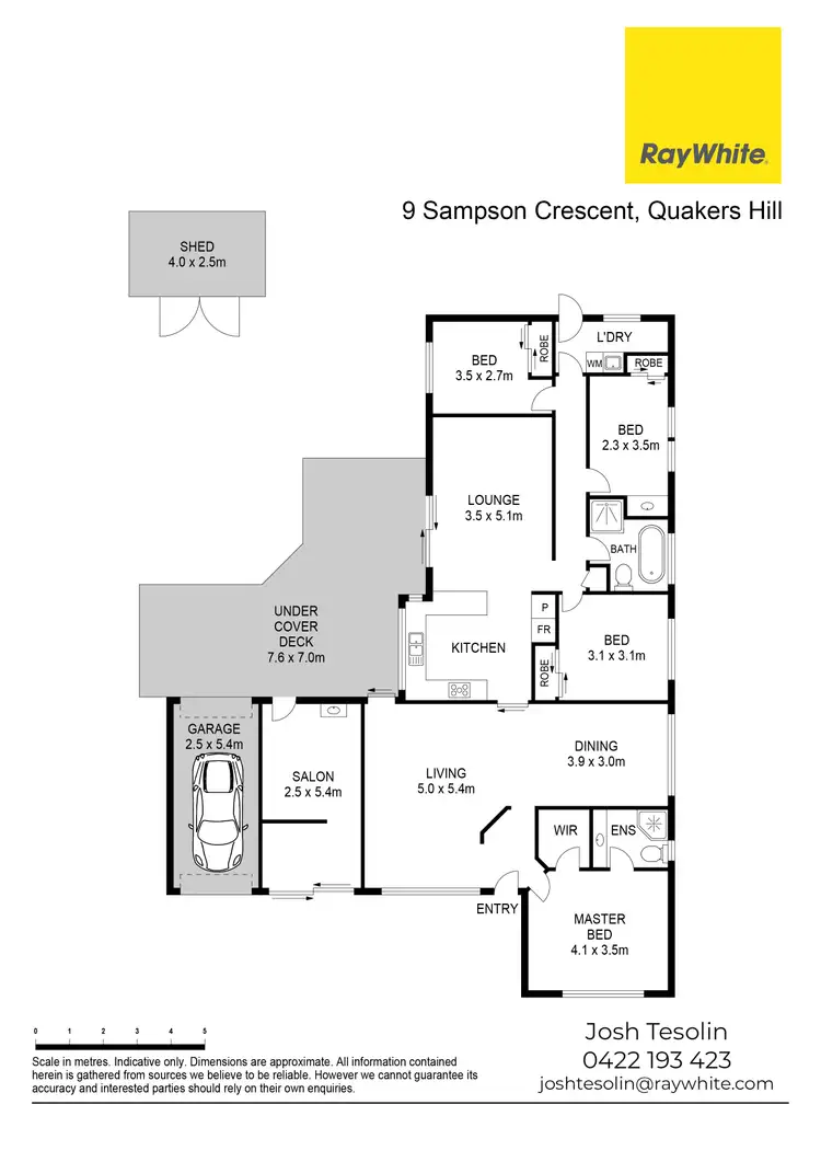 Floorplan of Homely house listing, 9 Sampson Crescent, Quakers Hill NSW 2763