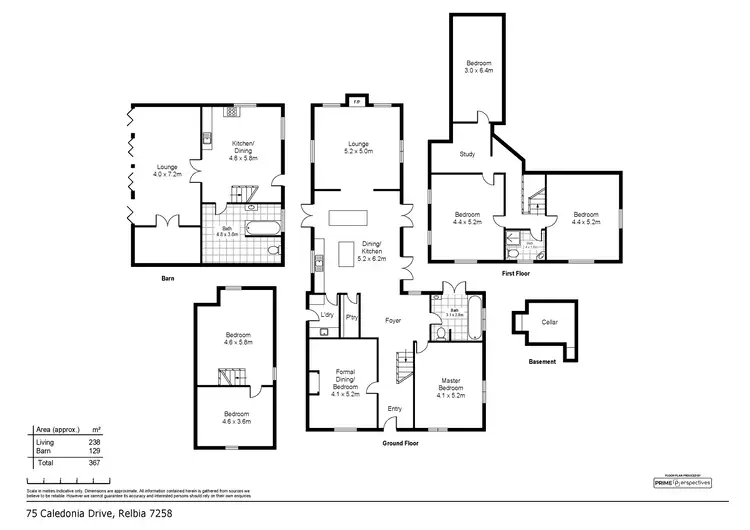 Floorplan of Homely house listing, Amaroo Farm, 75 Caledonia Drive, Relbia TAS 7258