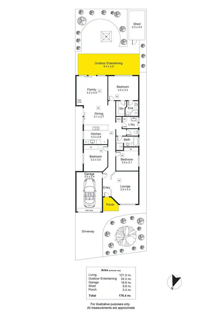 Floorplan of Homely house listing, 23 Jacaranda Grove, Golden Grove SA 5125