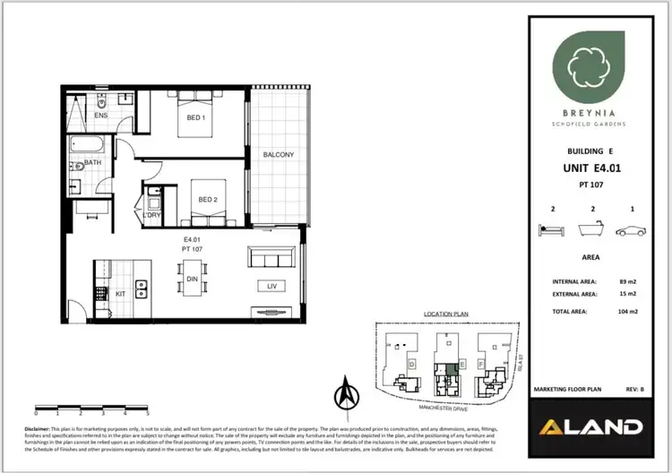 Floorplan of Homely apartment listing, 402/37B Manchester Drive, Schofields NSW 2762