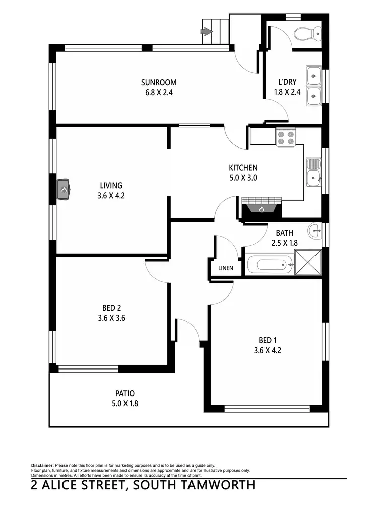 Floorplan of Homely house listing, 2 Alice Street, Tamworth NSW 2340