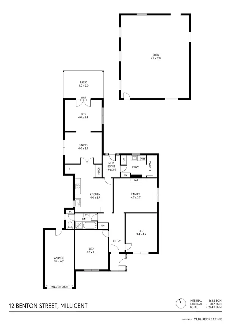 Floorplan of Homely house listing, 12 Benton Street, Millicent SA 5280
