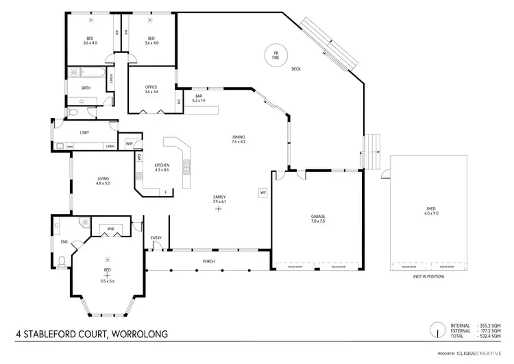 Floorplan of Homely house listing, 4 Stableford Court, Worrolong SA 5291