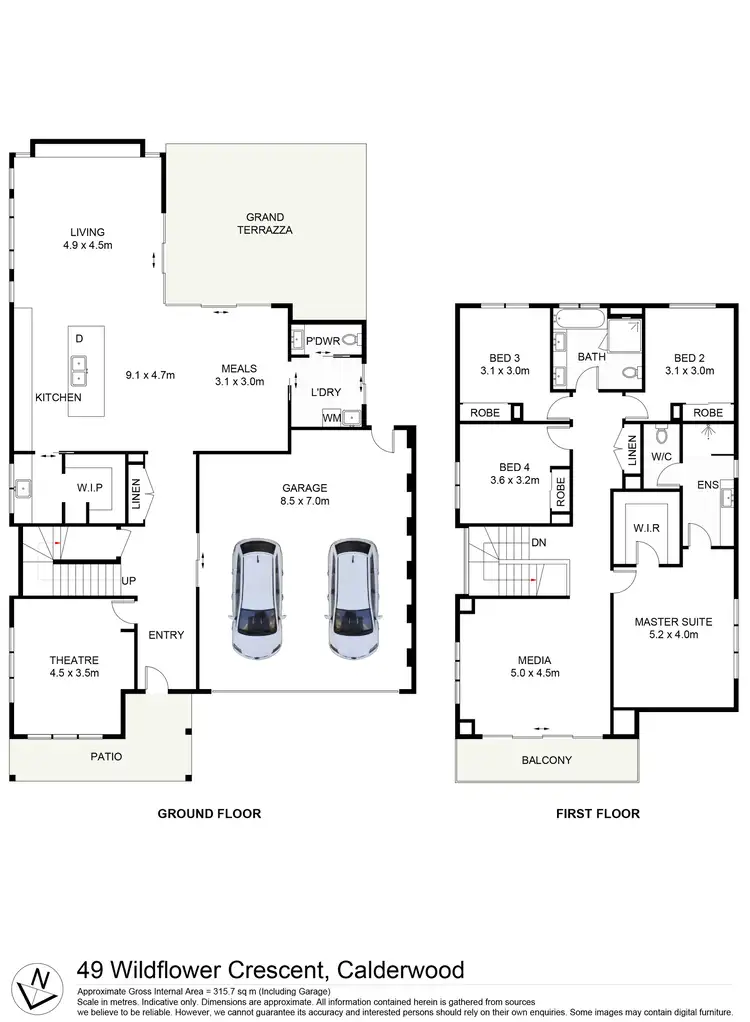 Floorplan of Homely house listing, 49 Wildflower Crescent, Calderwood NSW 2527