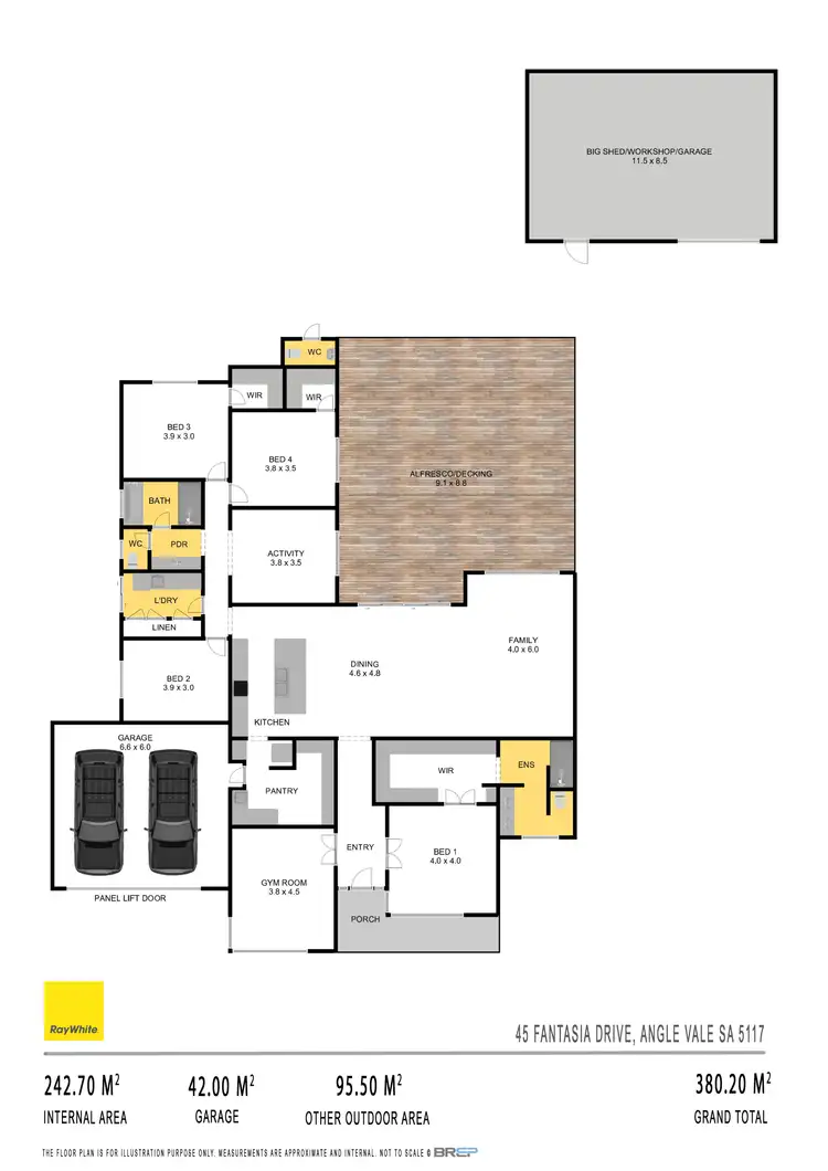 Floorplan of Homely house listing, 45 Fantasia Drive, Angle Vale SA 5117
