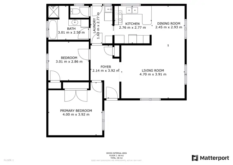 Floorplan of Homely unit listing, 3/494 Campbell Street, Swan Hill VIC 3585