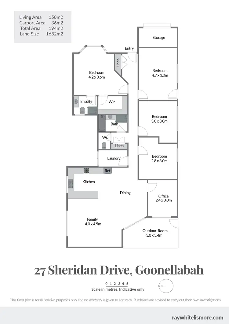Floorplan of Homely house listing, 27 Sheridan Drive, Goonellabah NSW 2480
