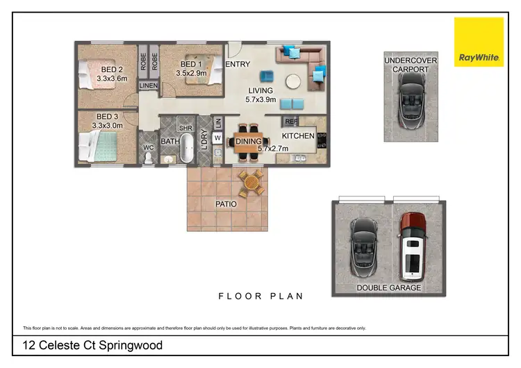 Floorplan of Homely house listing, 12 Celeste Court, Springwood QLD 4127