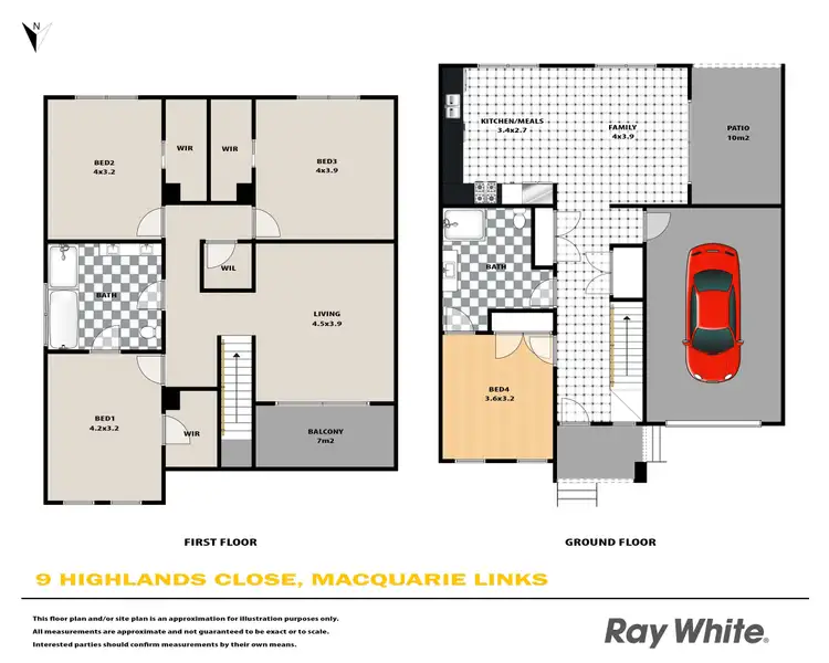 Floorplan of Homely house listing, 9 Highland Close, Macquarie Links NSW 2565