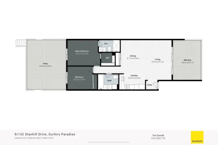 Floorplan of Homely unit listing, 9/142 Stanhill Drive, Chevron Island QLD 4217