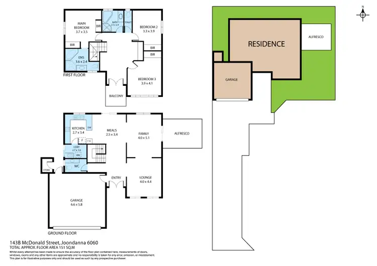 Floorplan of Homely house listing, 143B Mcdonald Street, Joondanna WA 6060