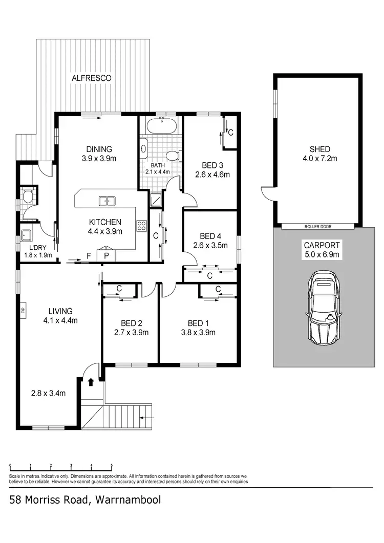 Floorplan of Homely house listing, 58 Morriss Road, Warrnambool VIC 3280