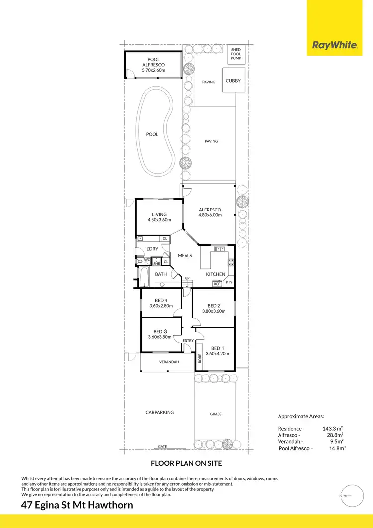 Floorplan of Homely house listing, 47 Egina Street, Mount Hawthorn WA 6016