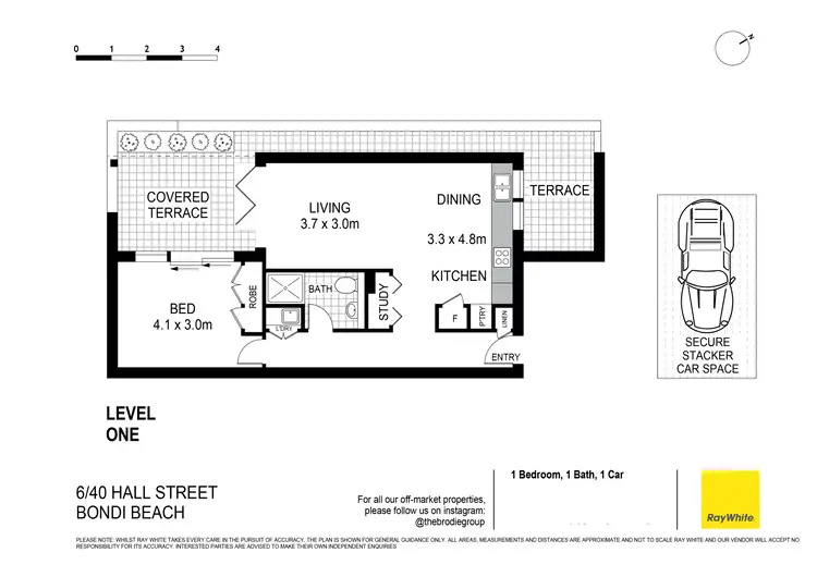 Floorplan of Homely unit listing, 6/40 Hall Street, Bondi Beach NSW 2026