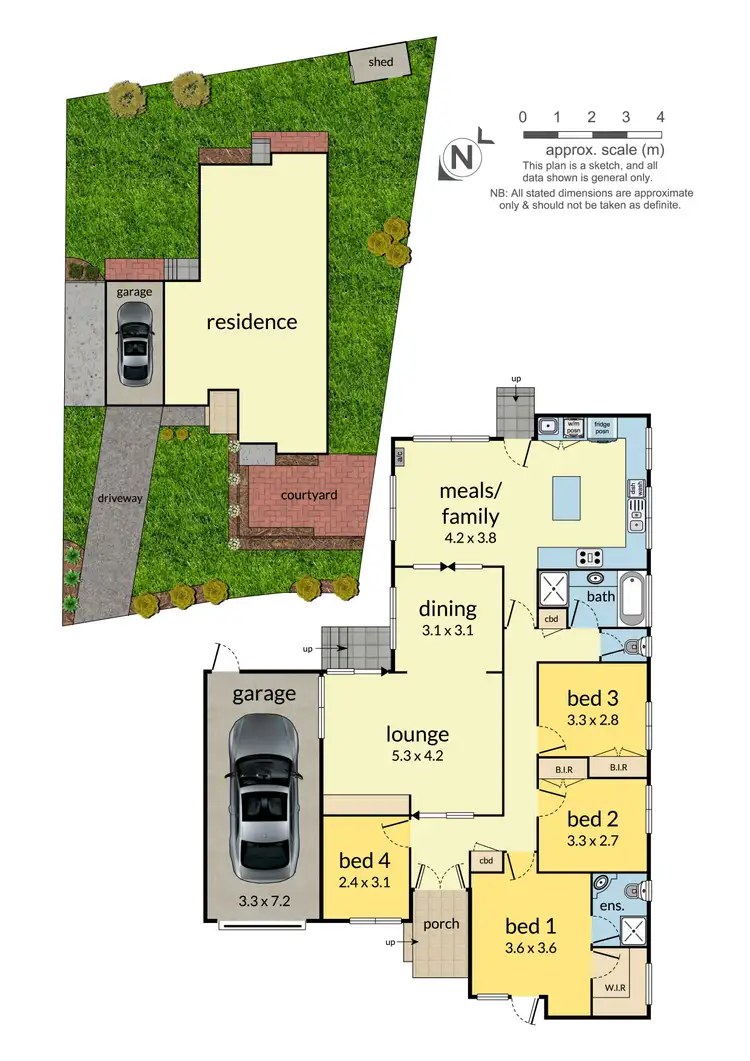 Floorplan of Homely house listing, 10 Grange Court, Dandenong North VIC 3175