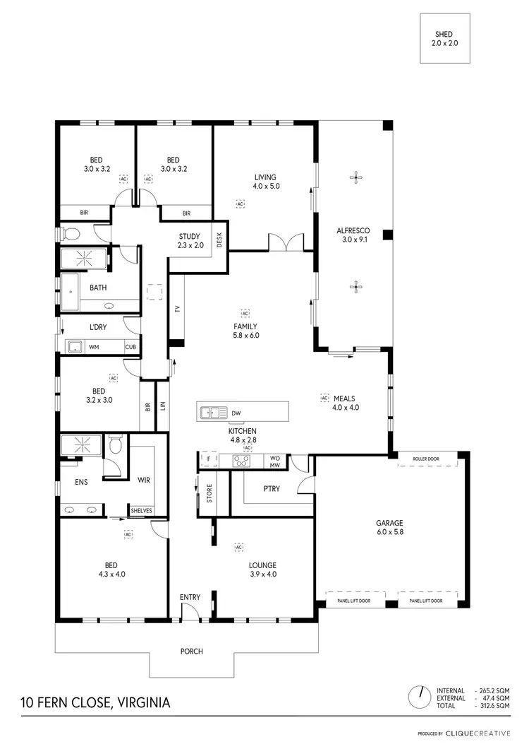 Floorplan of Homely other listing, 10 Fern Close, Virginia SA 5120