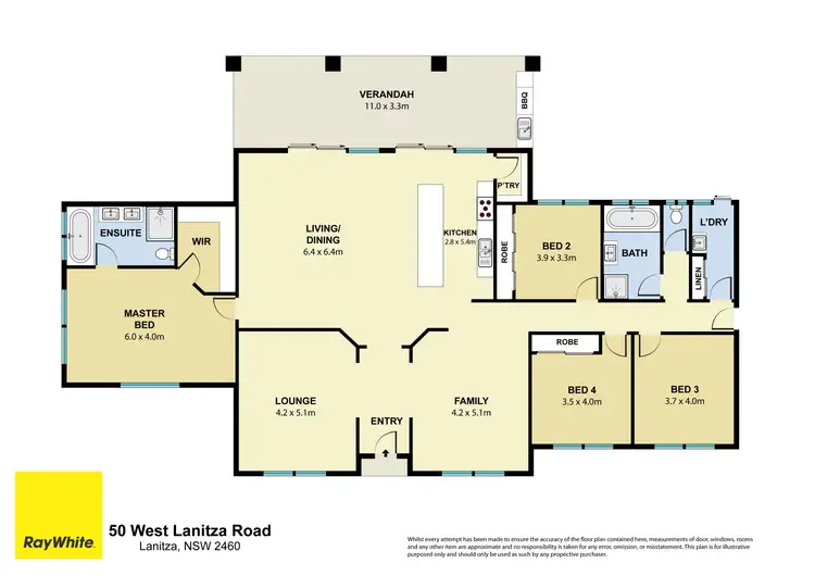 Floorplan of Homely rural property listing, 50 West Lanitza Road, Lanitza NSW 2460