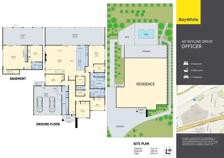 Floorplan of Homely house listing, 69 Skyline Drive, Officer VIC 3809