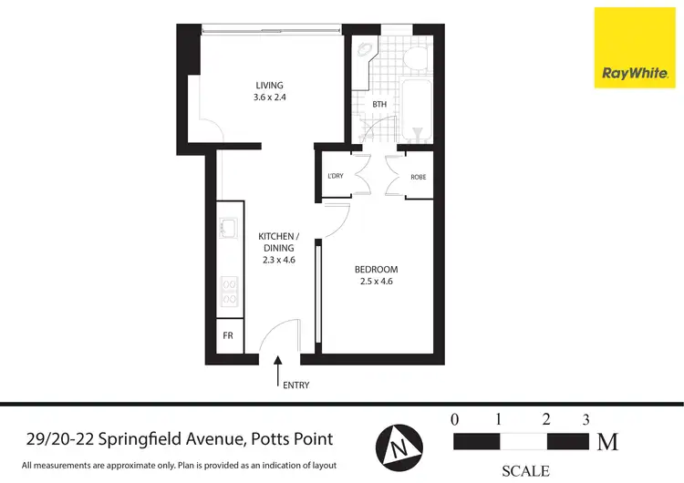 Floorplan of Homely apartment listing, 29/20-22 Springfield Avenue, Potts Point NSW 2011