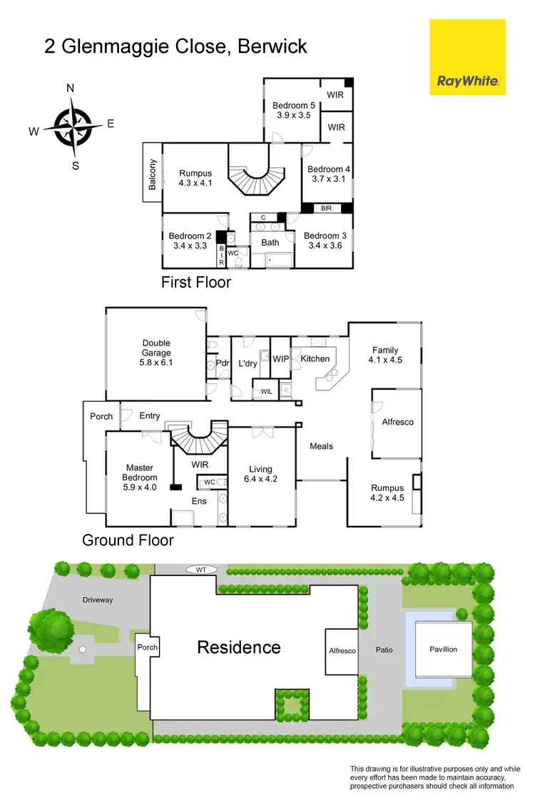 Floorplan of Homely house listing, 2 Glenmaggie Close, Berwick VIC 3806