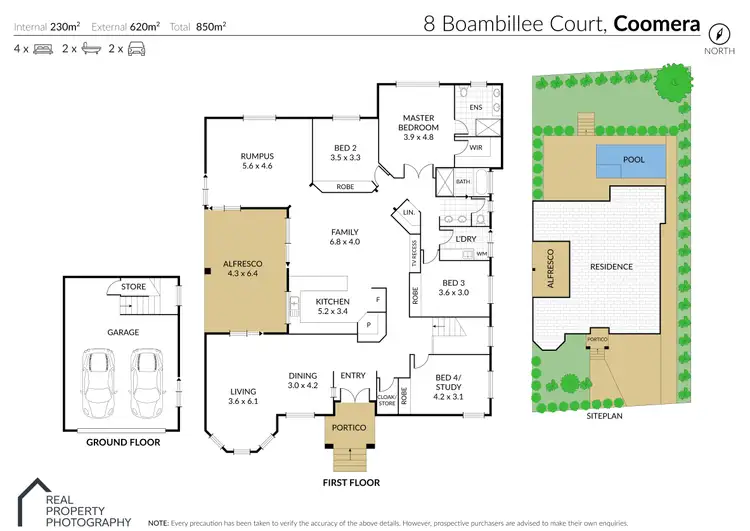 Floorplan of Homely house listing, 8 Boambillee Drive, Coomera Waters QLD 4209